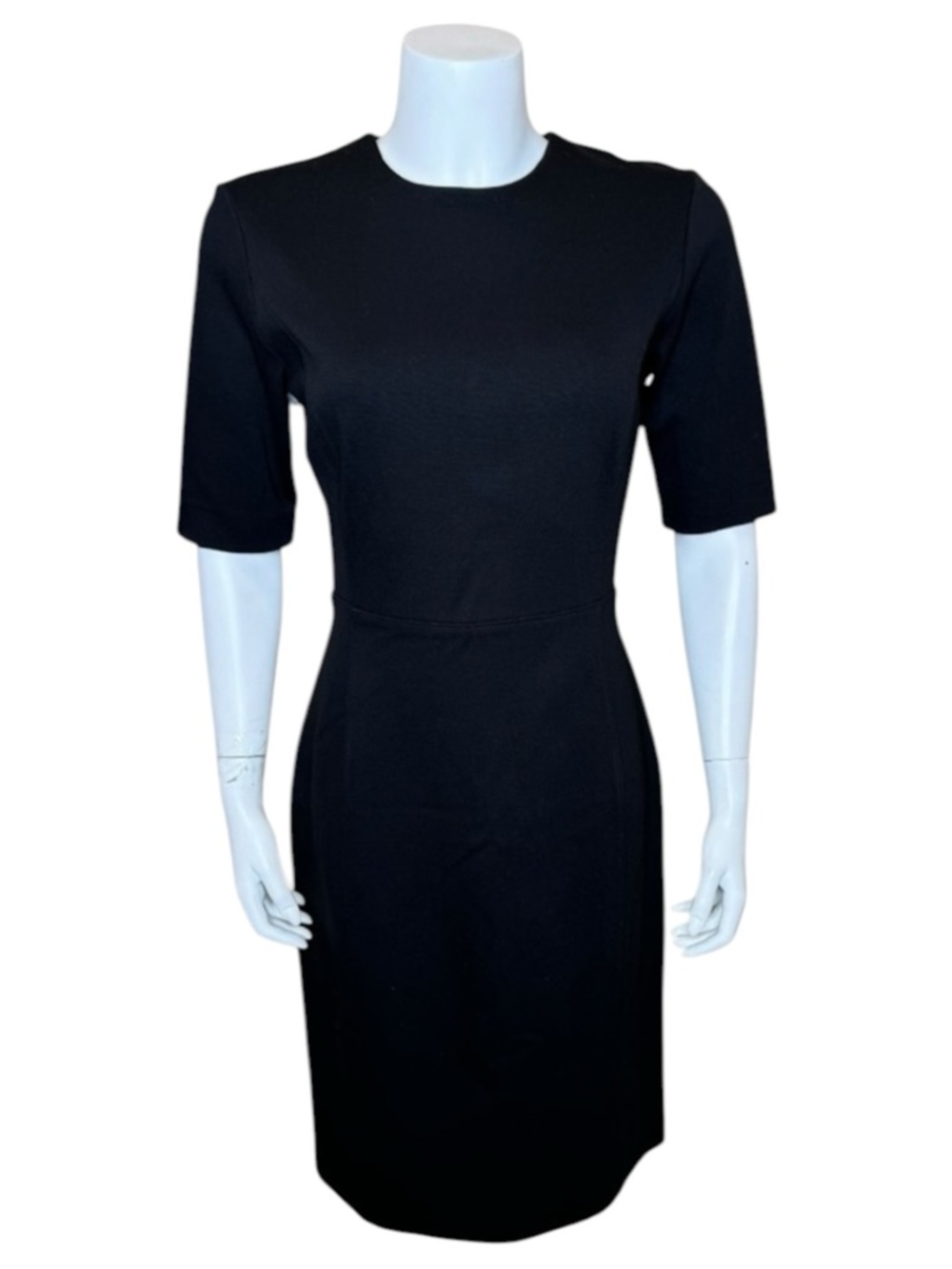 Babaton Aritzia Kramer Ponte Knit Sheath Dress 10 Black NWT